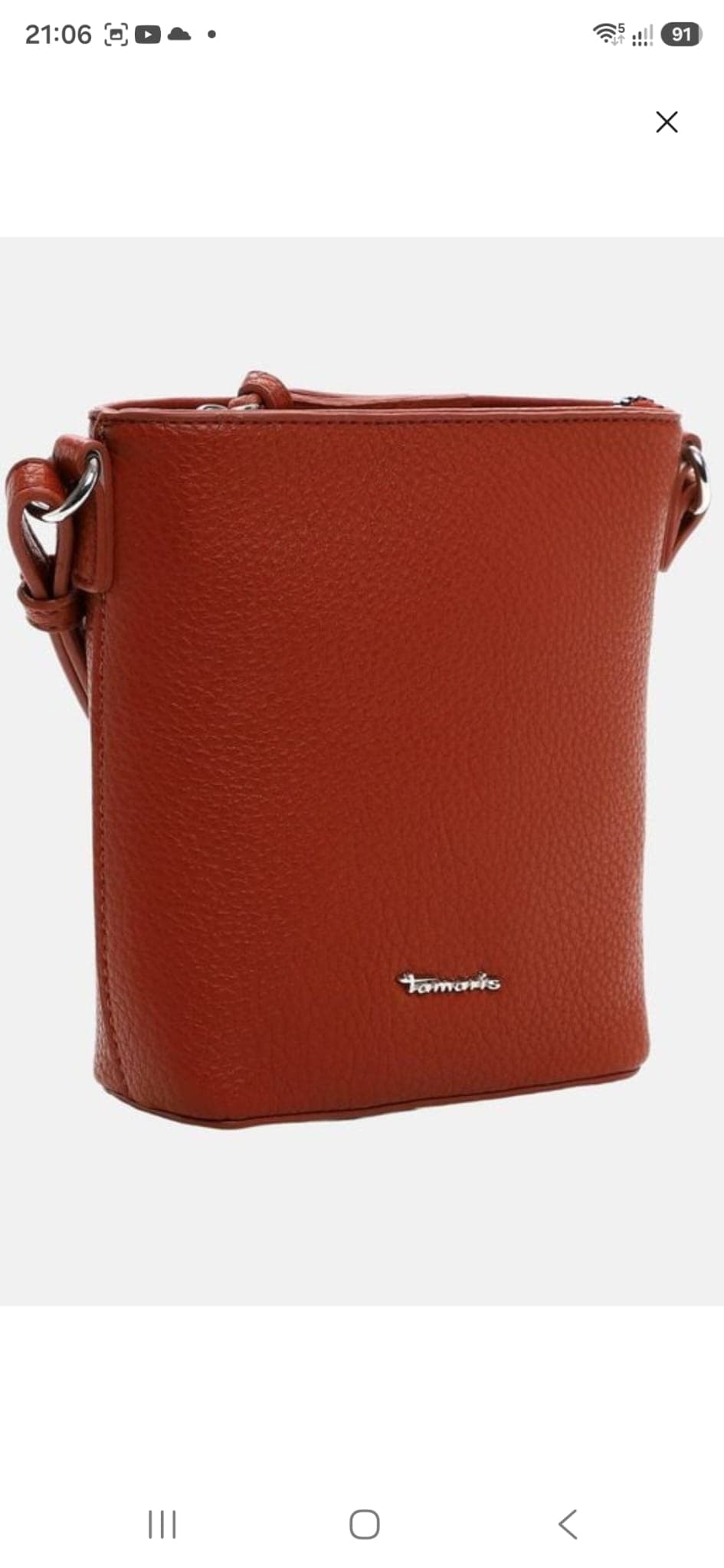 Alessia Crossbody Bag — Rust